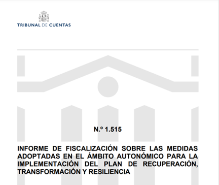 INFORME DE FISCALIZACIÓN DE TRIBUNAL DE CUENTAS SOBRE LAS MEDIDAS ...